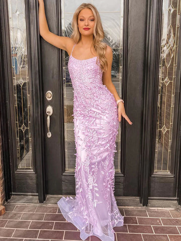lilac prom dress\